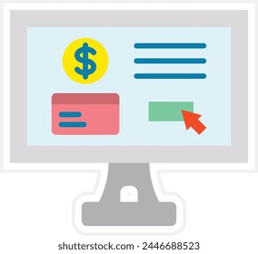 Online Payment vector icon. Can be used for printing, mobile and web applications.