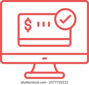 Online Payment vector icon. Can be used for printing, mobile and web applications.