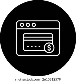 Online Payment vector icon. Can be used for printing, mobile and web applications.
