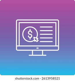 Online Payment vector icon. Can be used for printing, mobile and web applications.