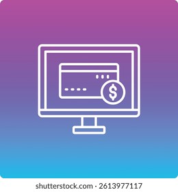 Online Payment vector icon. Can be used for printing, mobile and web applications.
