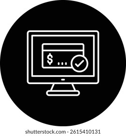 Online Payment vector icon. Can be used for printing, mobile and web applications.