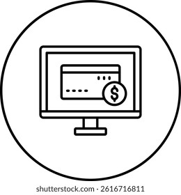 Online Payment vector icon. Can be used for printing, mobile and web applications.