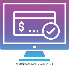 Icono de Vector de pago en línea. Se puede utilizar para aplicaciones de impresión, móviles y de Web.