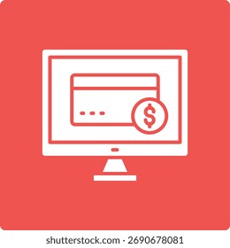Online Payment vector icon. Can be used for printing, mobile and web applications.