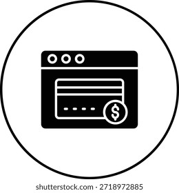Online Payment vector icon. Can be used for printing, mobile and web applications.