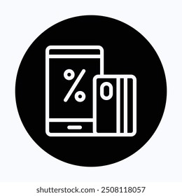 Online Payment Vector Icon, Smartphone, Mobile, Credit Card, Payment Method Icon. 