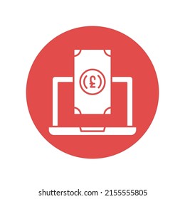 Online payment Vector icon which is suitable for commercial work and easily modify or edit it

