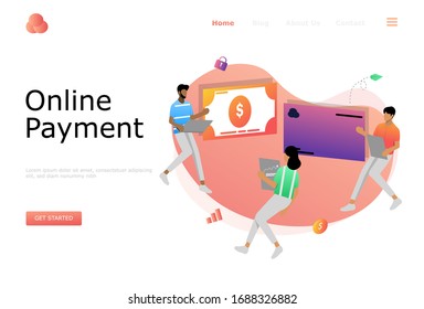 Illustrationskonzept für Online-Vektorillustration, geeignet für Web-Landing-Page, i, mobile App, redaktionelle Gestaltung, Flyer, Banner und andere damit verbundene Veranstaltungen