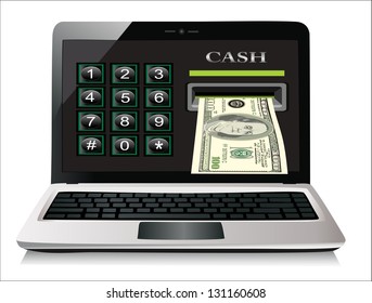 Online payments concept.Isolated on white background.3d rendered.