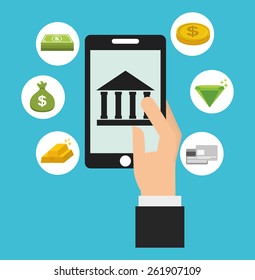 online payments design, vector illustration eps10 graphic 