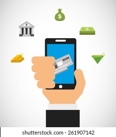 online payments design, vector illustration eps10 graphic 