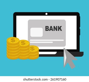 online payments design, vector illustration eps10 graphic 