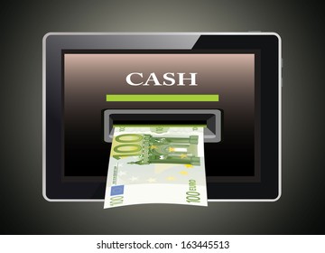 Online payments in tablet pc concept.
