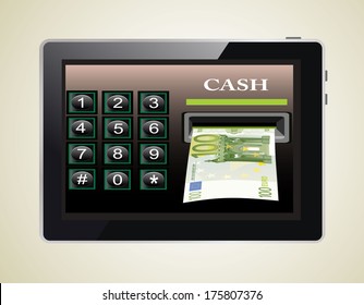 Online payments in tablet pc concept.