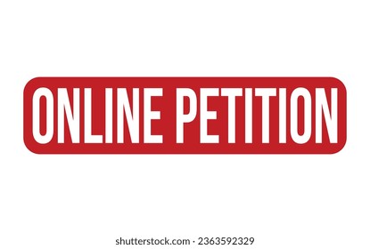 Online Petition Rubber Stamp Seal Vector