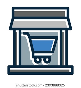 Online Pharmacy Vector Thick Line Filled Dark Colors Icons For Personal And Commercial Use.
