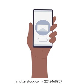 Online phone email application. Digital campaign, virtual communication vector illustration