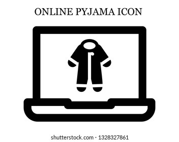 online Pijama icon. Editable online Pijama icon for web or mobile.