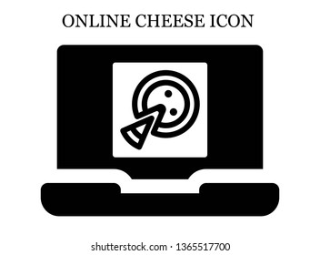 online Pizza icon. Editable online Pizza icon for web or mobile.