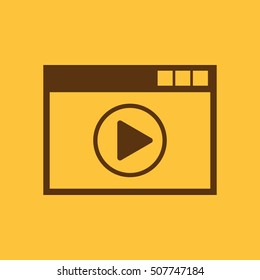 Online player icon. design. online player symbol. web. graphic. JPG. AI. app. logo. object. flat. image. sign. eps. art. picture - stock vector
