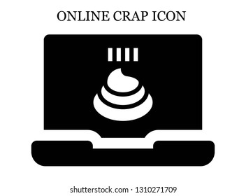 online Poo icon. Editable online Poo icon for web or mobile.