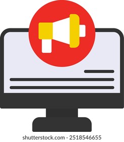 Design On-Line De Ícone De Vetor Plano
