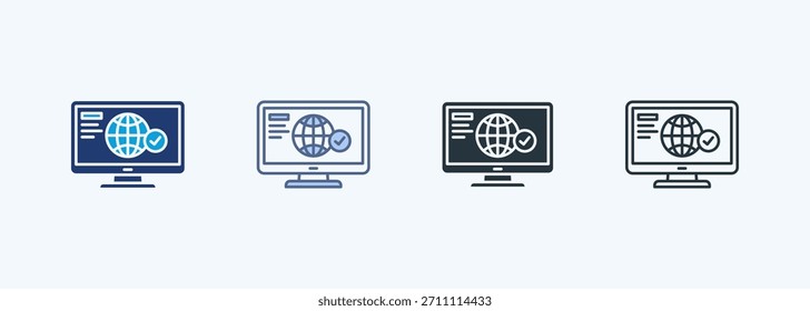 Online Presence Multiple Style Icon Collection