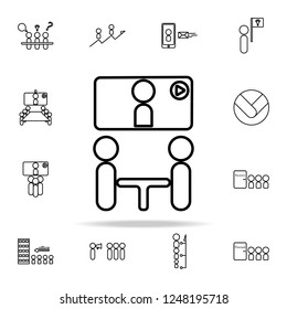 online presentation icon. conferencing icons universal set for web and mobile