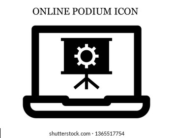 online Presentation icon. Editable online Presentation icon for web or mobile.