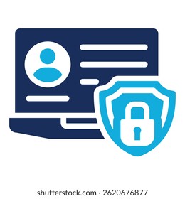 Online Privacy Icon Element For Design