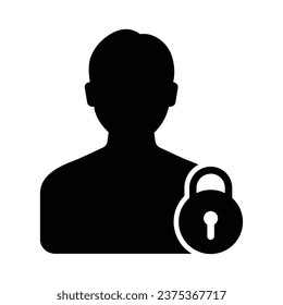 Online Privacy Icon, Vector Graphics