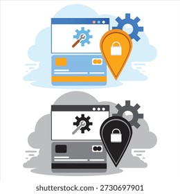 Online Privacy and Secure Data Protection Concept