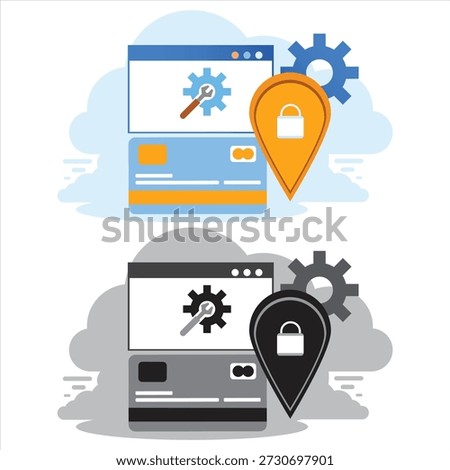 Online Privacy and Secure Data Protection Concept