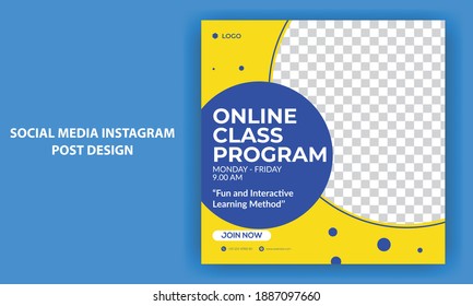 Online program social media post design