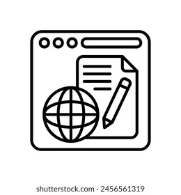 Online Project icon in vector. Logotype
