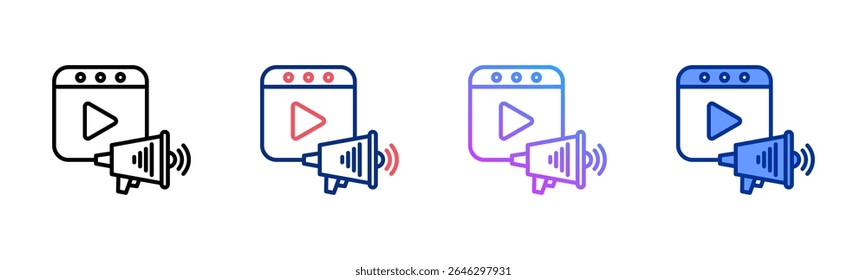 Online Promotion icon sheet multiple style collection