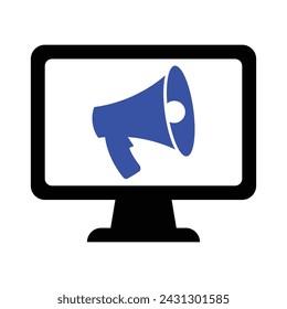 Online Promotion Icon, Vector graphics