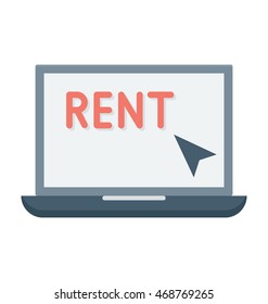 Online Property Vector Icon
