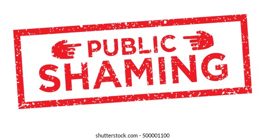 Online Or Public Shaming Graphic
