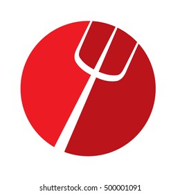 Online or Public Shaming Graphic with Pitchfork