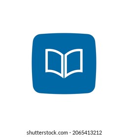 Diseño del logotipo vectorial de la aplicación de la biblioteca o del editor en línea