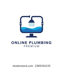 online pumbling logo vector icon illustration