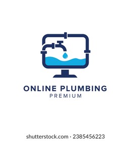 online pumbling logo vector icon illustration