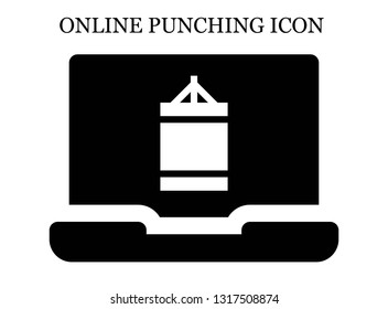 online Punching ball icon. Editable online Punching ball icon for web or mobile.
