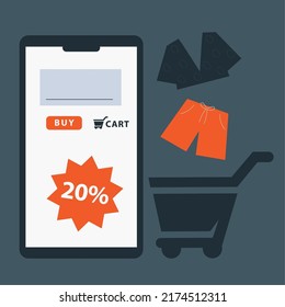 tecnología digital de aplicaciones de compra en línea