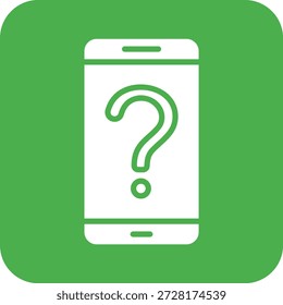Ilustración de diseño de icono de Vector de pregunta en línea