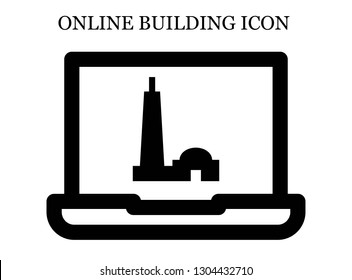 online Qutb minar icon. Editable online Qutb minar icon for web or mobile.