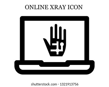 online Radiography icon. Editable online Radiography icon for web or mobile.