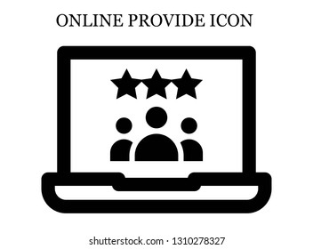 online Rating icon. Editable online Rating icon for web or mobile.